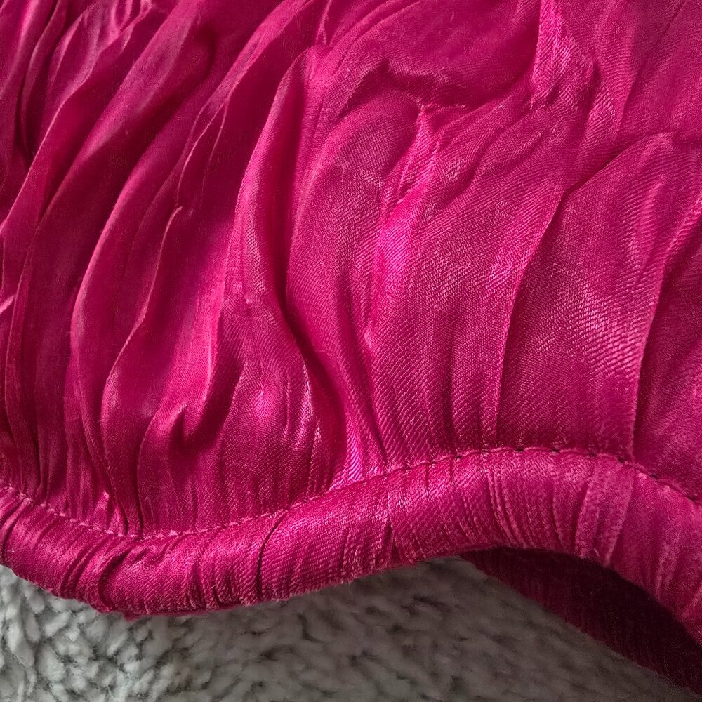 Jluxlabel Fuchsia Let's Get Away Satin Bra Top (Sz S) - Picture 5 of 8